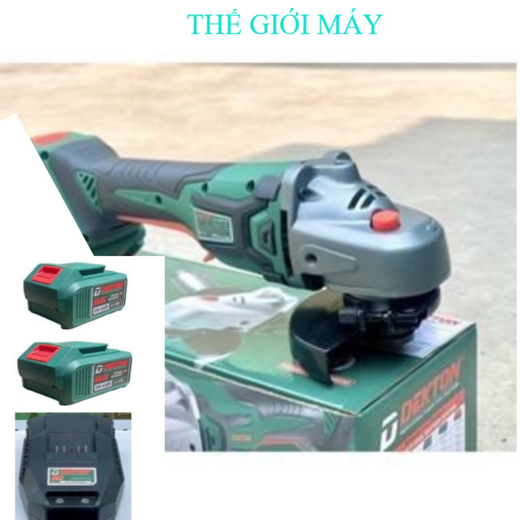 Máy mài góc 100mm dekton / cò bóp / d21-mm100 / dùng pin d21 thế giới máy