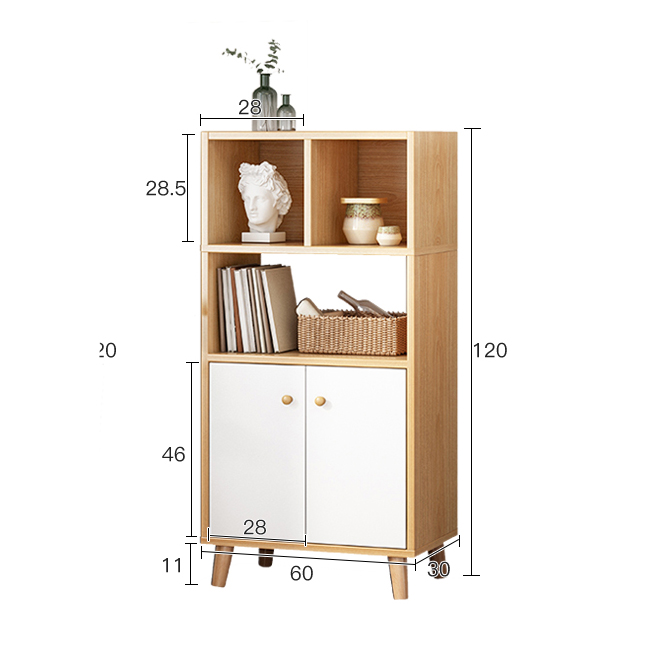 Tủ Sách Kệ Sách Đa Năng Multi S Phong Cách Nordic - GP106