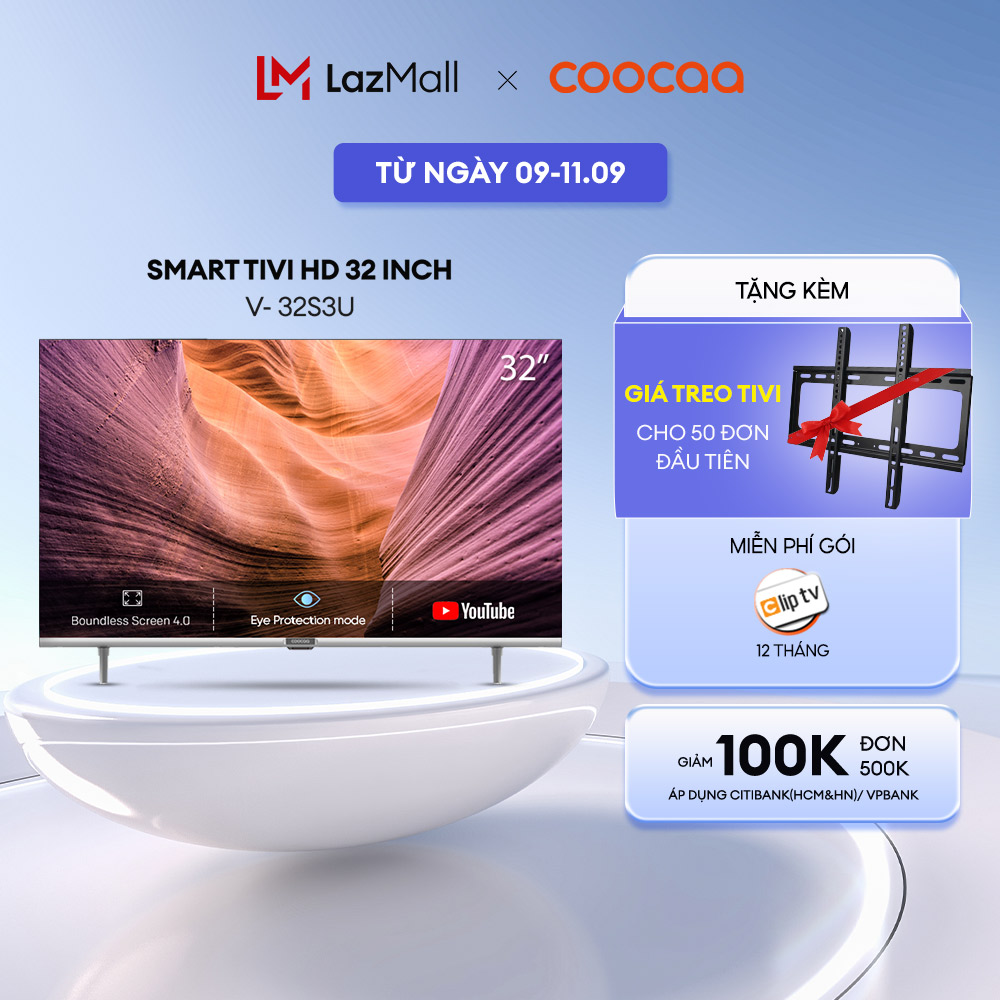 Tivi 32 Inch Giá Rẻ Smart Tv Hd Coocaa 32 Inch Wifi Viền Mỏng