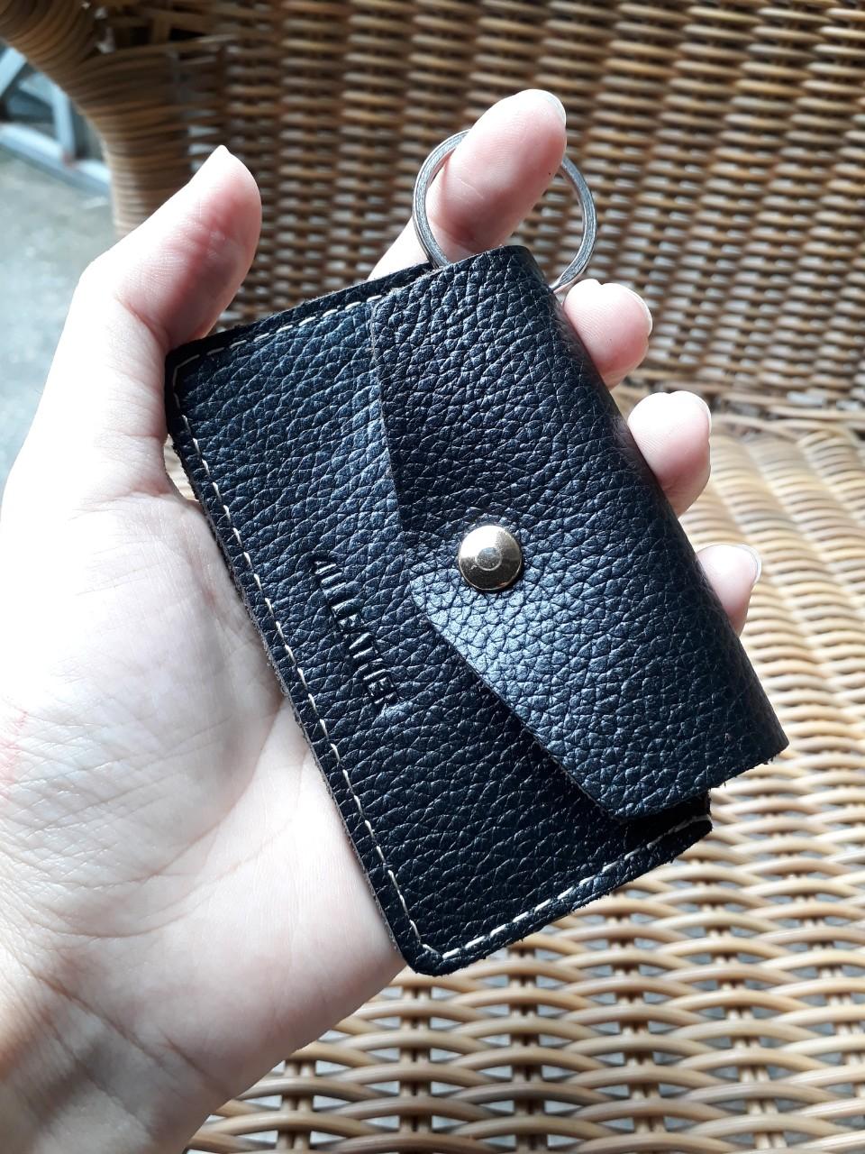 [HCM]Ví móc khóa thời trang da bò