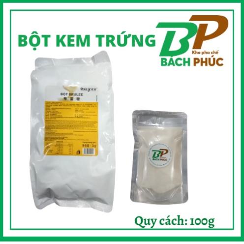 100g bột kem trứng pha trà sữa kem trứng - 100g - kho pha chế đà nẵng