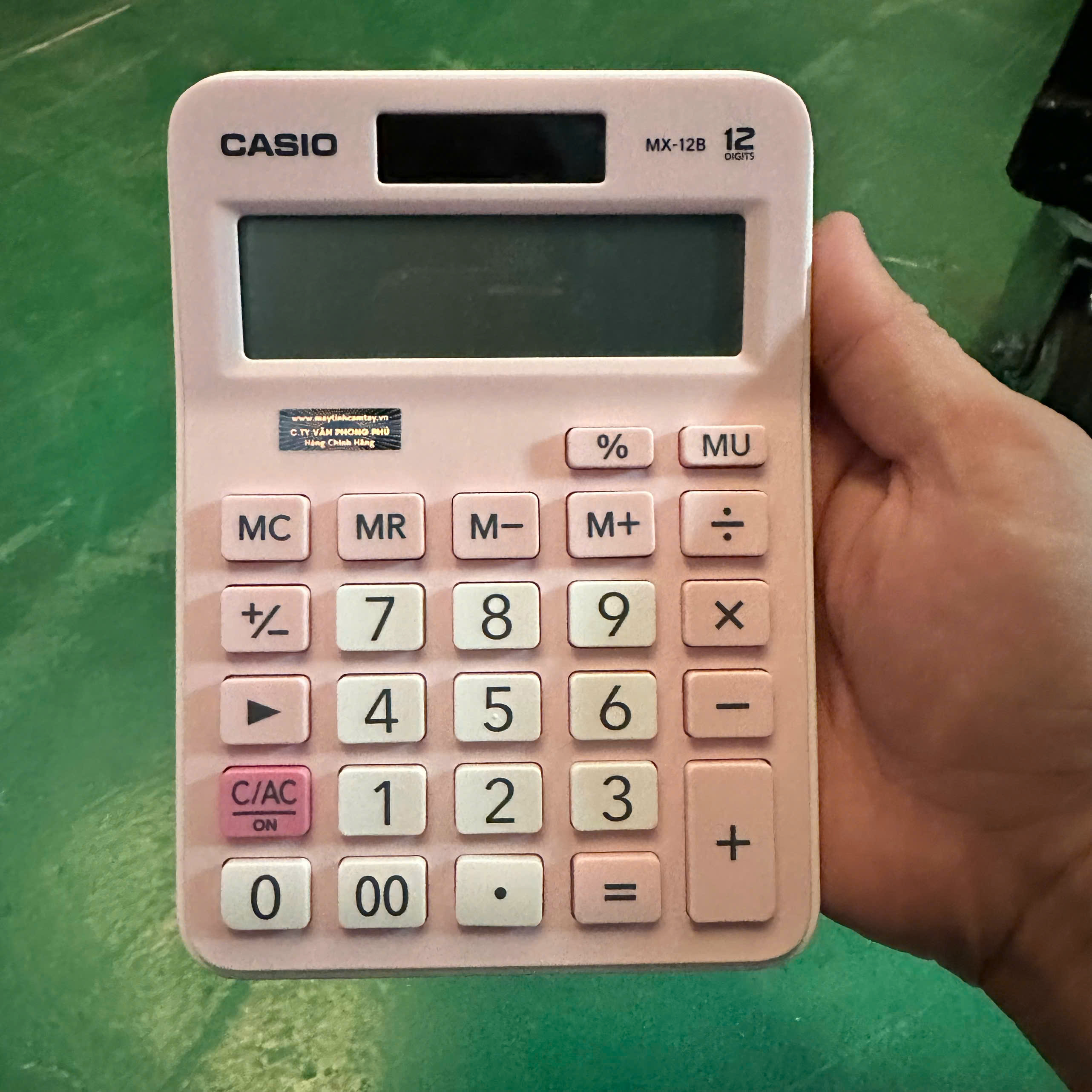Máy tính Casio MX-12B Chính Hãng - Phiên bản màu Pastel
