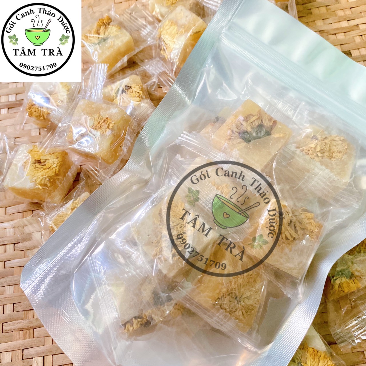 Trà Viên Hoa Cúc Đường Phèn Mật Ong -100gram