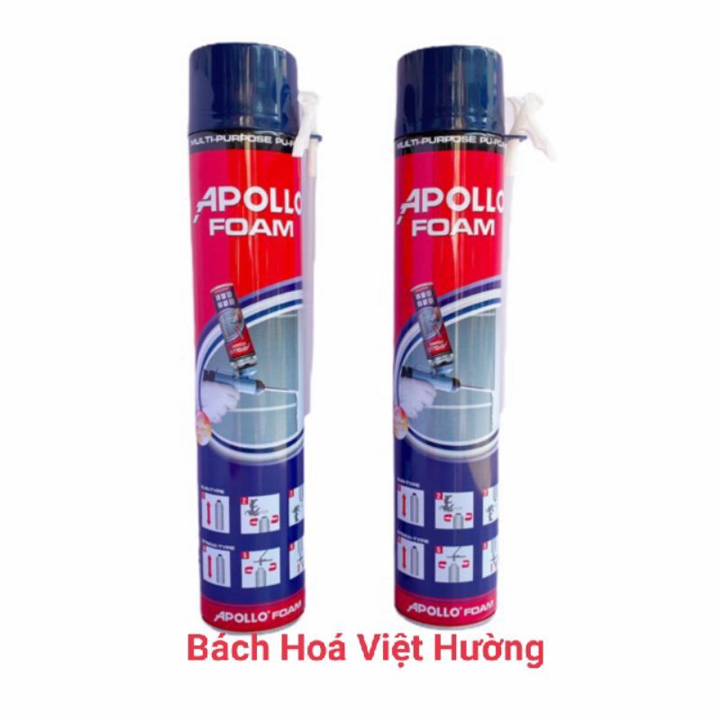 Keo bọt nở Apollo Foam 750ml (900g) loại dùng vòi
