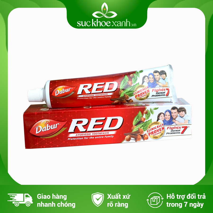 Kem đánh răng thảo dược Red Dabur - Tuýp 200g (UAE) - Hàng chính hãng