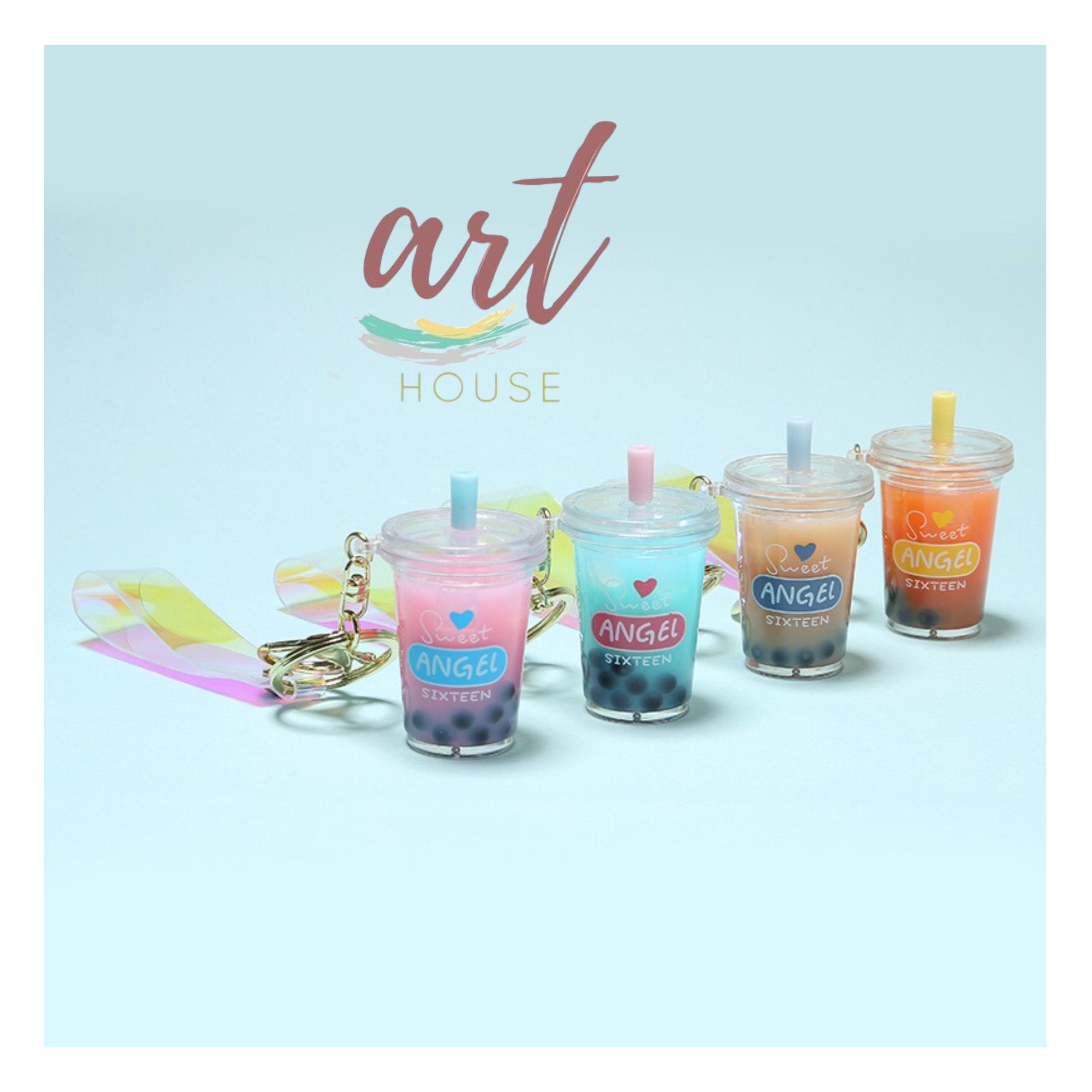 Móc Khóa Trà Sữa Topping Trân Châu