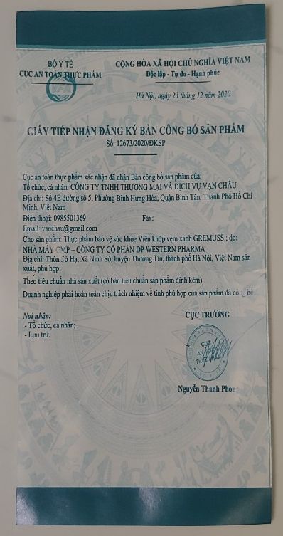 Viên khớp vẹm xanh GREMUSS