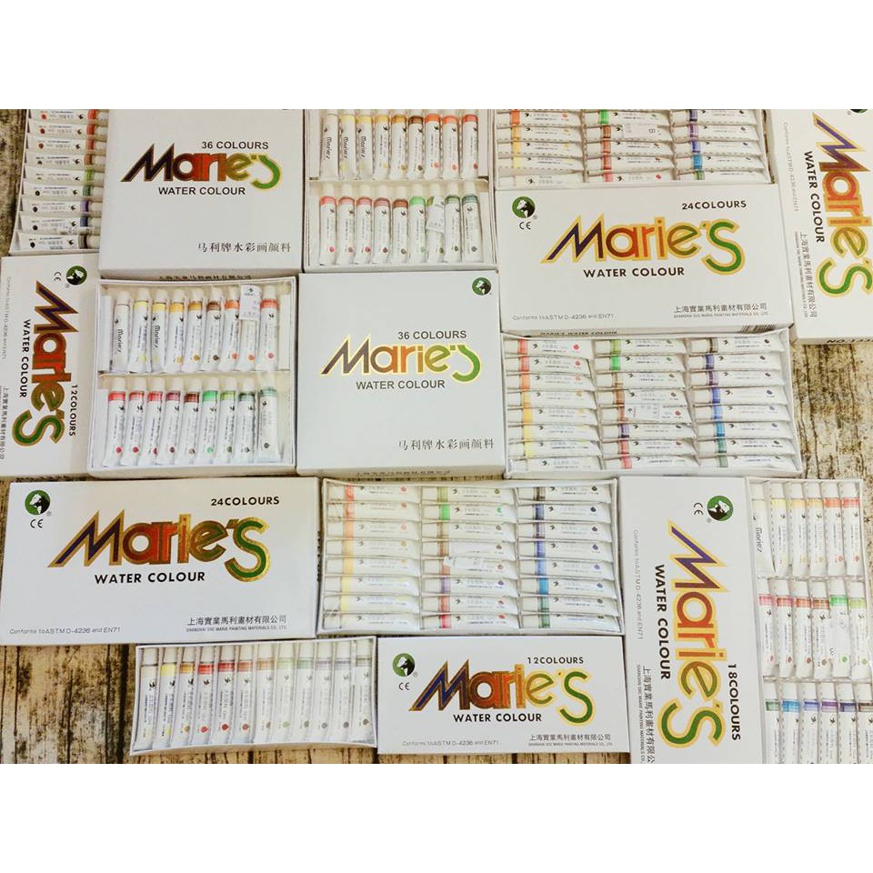Màu nước Marie's dạng tuýp