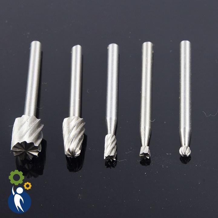 Bộ 6 Mũi Khắc Gỗ, dùng kết hợp với máy khoan máy mài mini để khắc gỗ