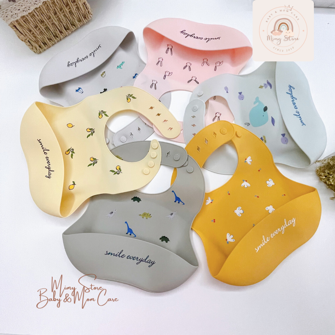 Yếm Máng Ăn Dặm Silicone MUSLIN TREE