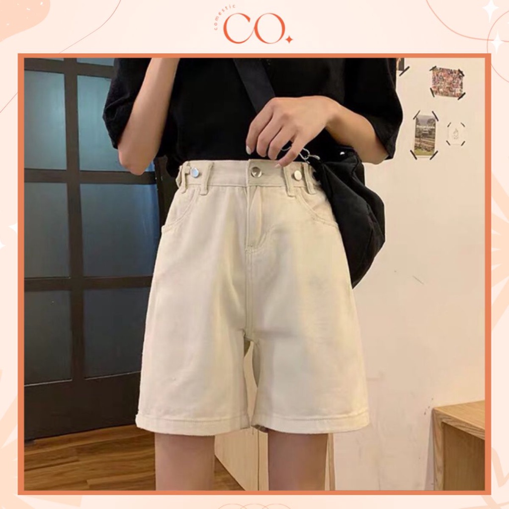 Quần Short Cạp Cao Sắn Gấu_C3