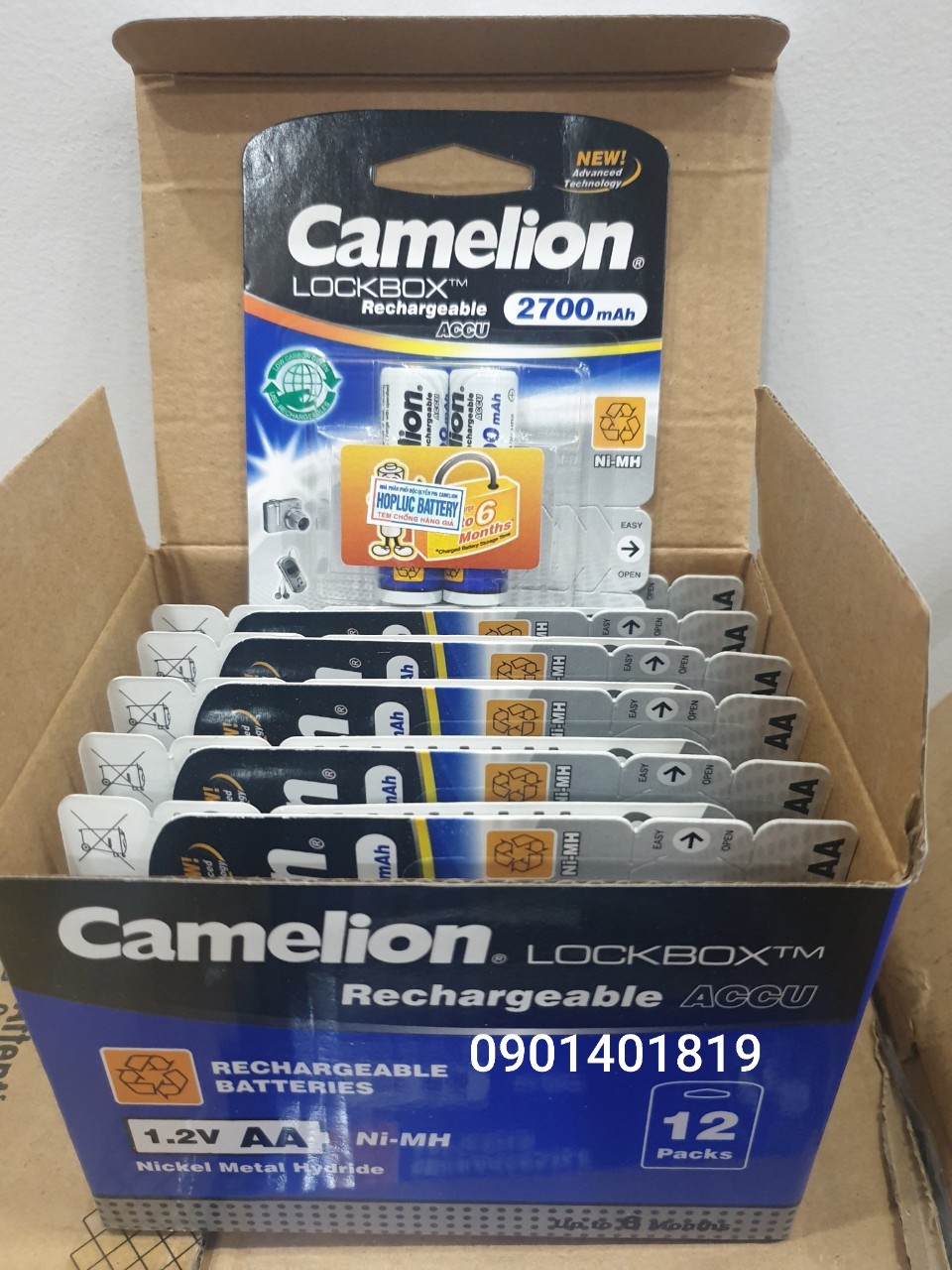 Pin Sạc Camelion AA ( hàng chính hãng 100%)