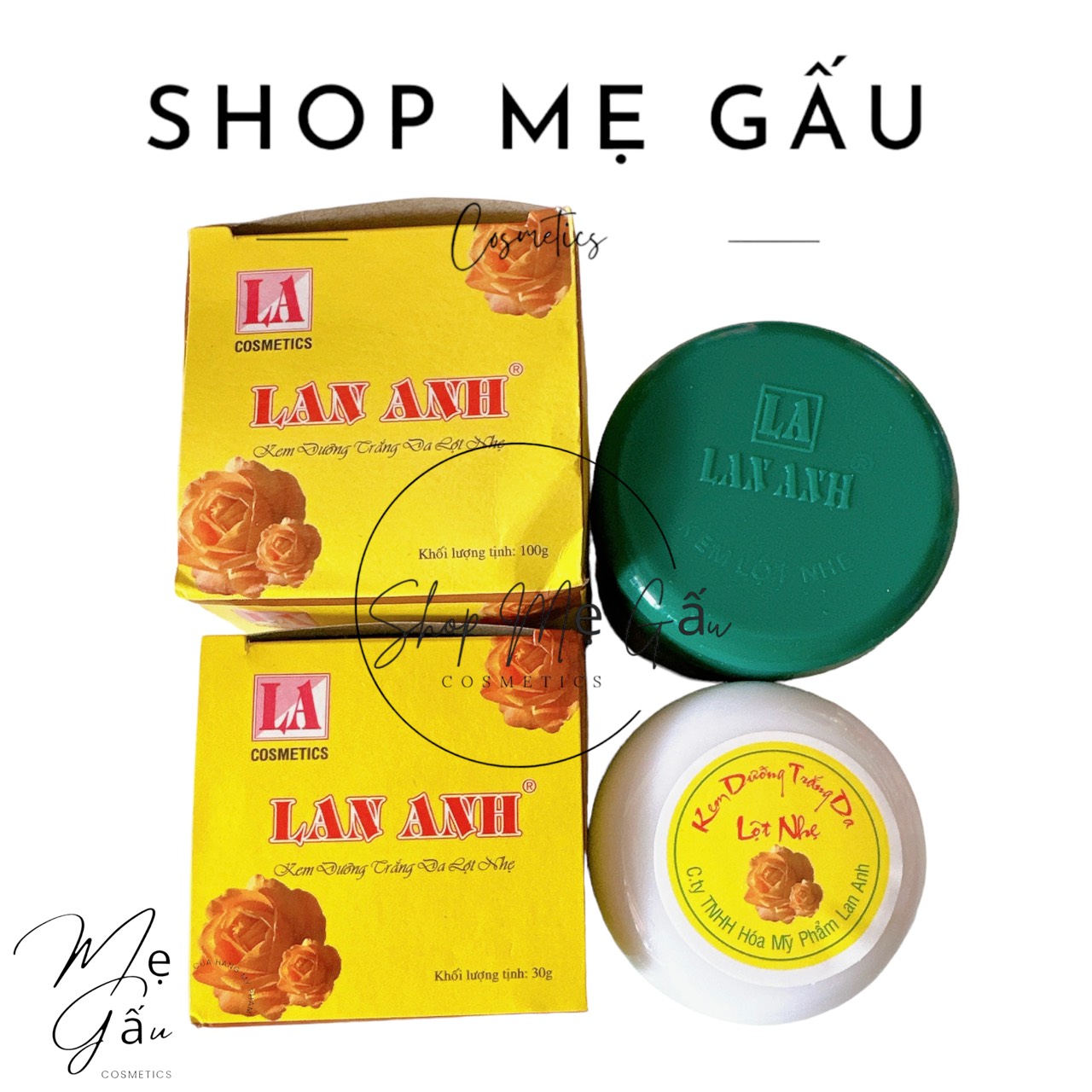 Kem dưỡng trắng da lan anh 30g, 100g