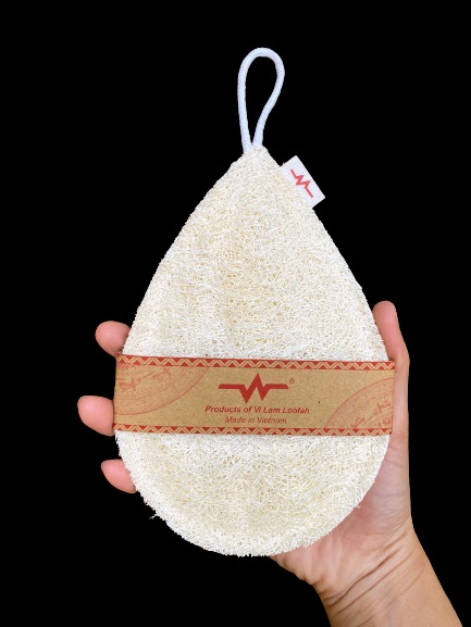 Miếng rửa chén xơ mướp hình giọt nước