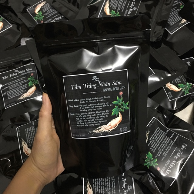 Combo 5 Tắm Ủ Trắng Nhân Sâm Đen Siêu Trắng