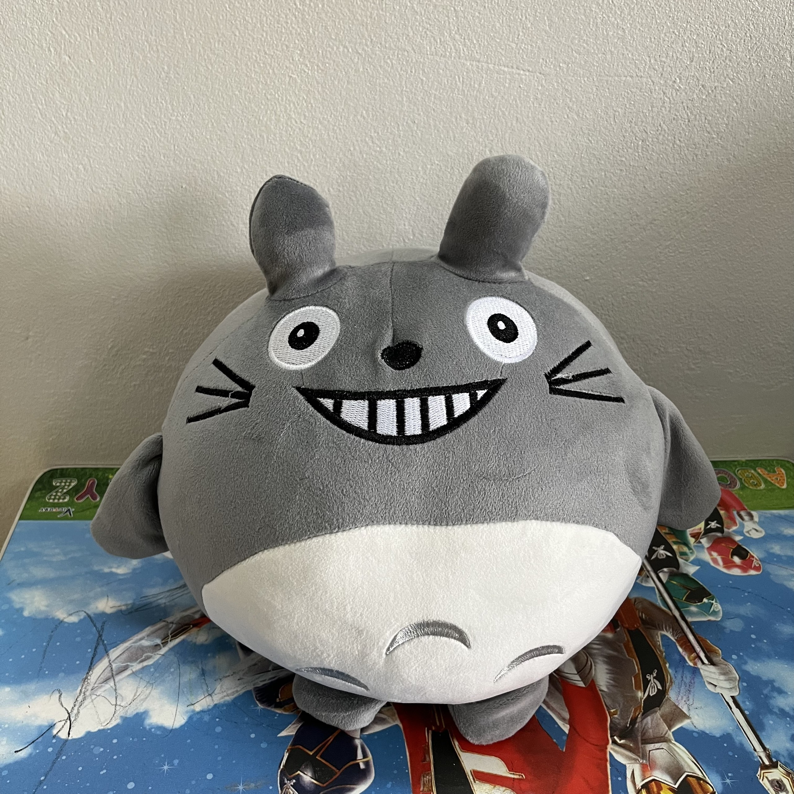 Gấu bông Totoro xám mặt cườì dễ thương