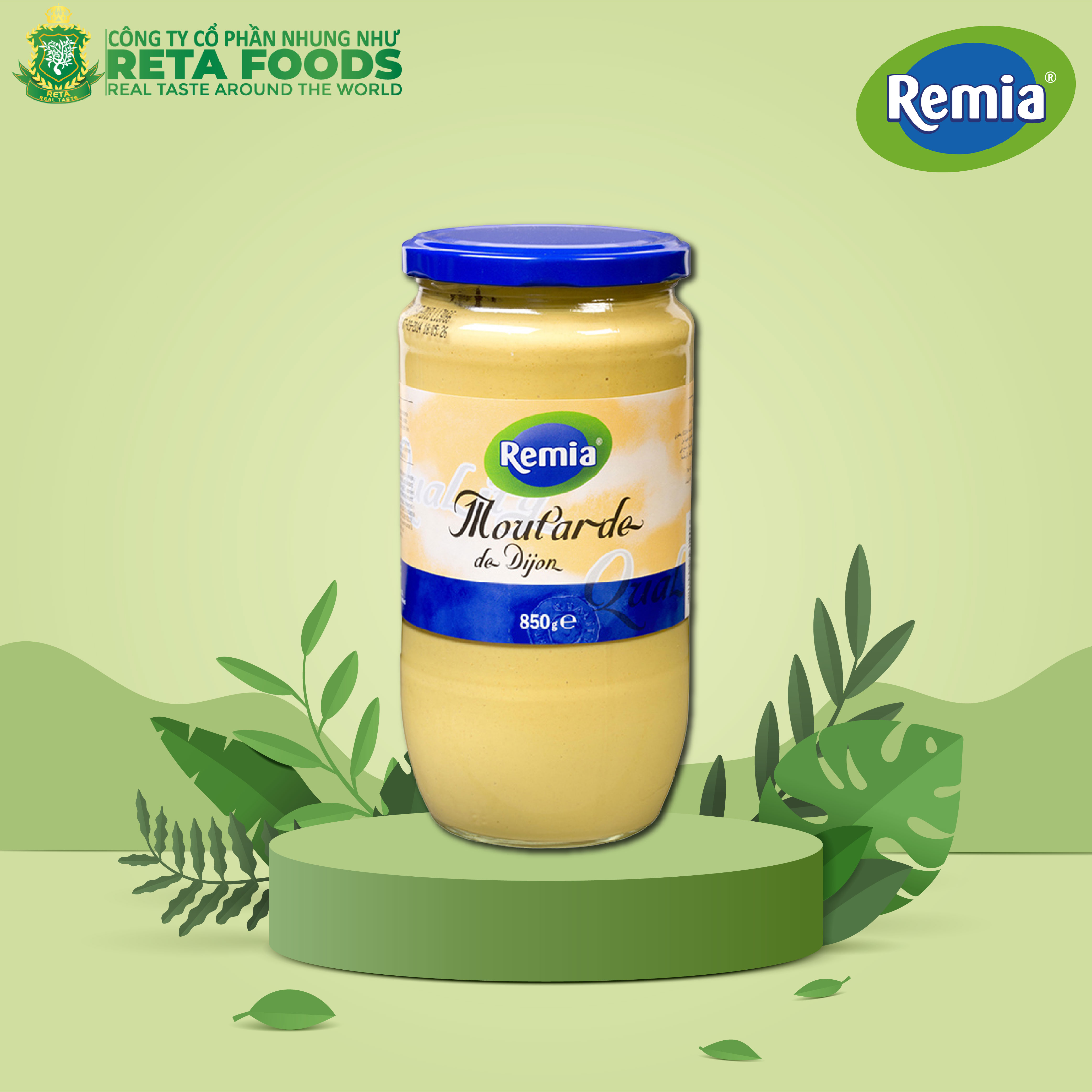 Mù tạt vàng Dijon Mustard Remia 850GR/370GR