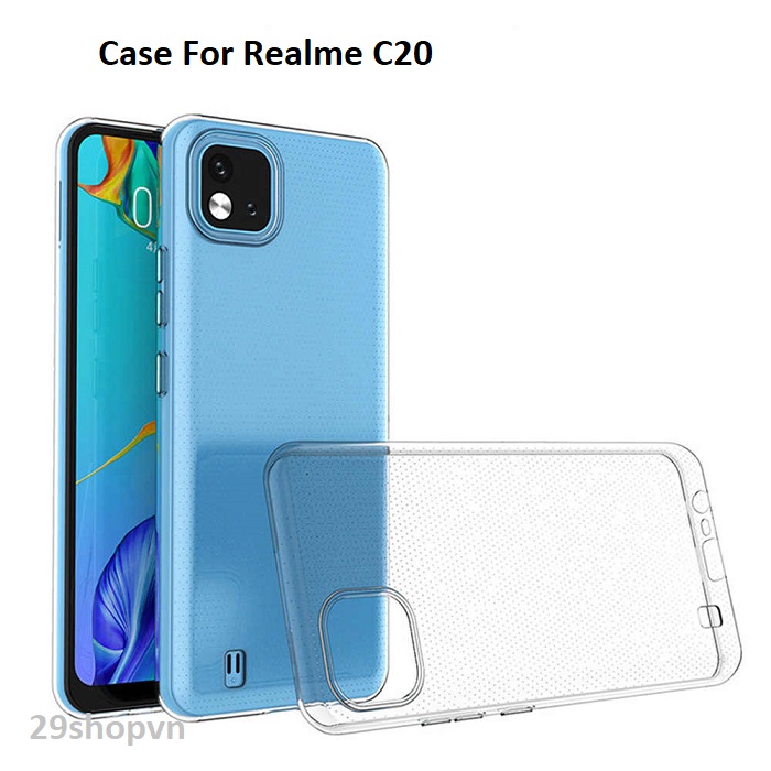 Ốp Realme C20 dẻo trong suốt (Loại đẹp)