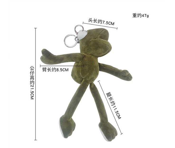 Móc khóa ếch con xanh [Phụ kiện trang trí túi] - Thú bông, PK001