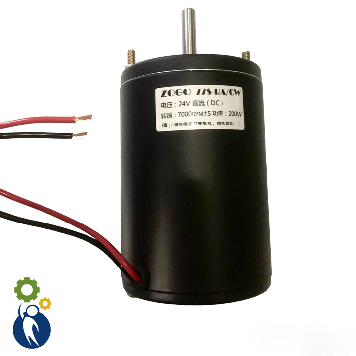 Motor 24v 200w 7000rpm zoro 77s-ra/cw
