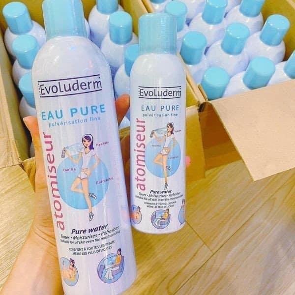 Xịt khoáng Evoluderm Atomiseur Eau Pure (150ml - 400ML)