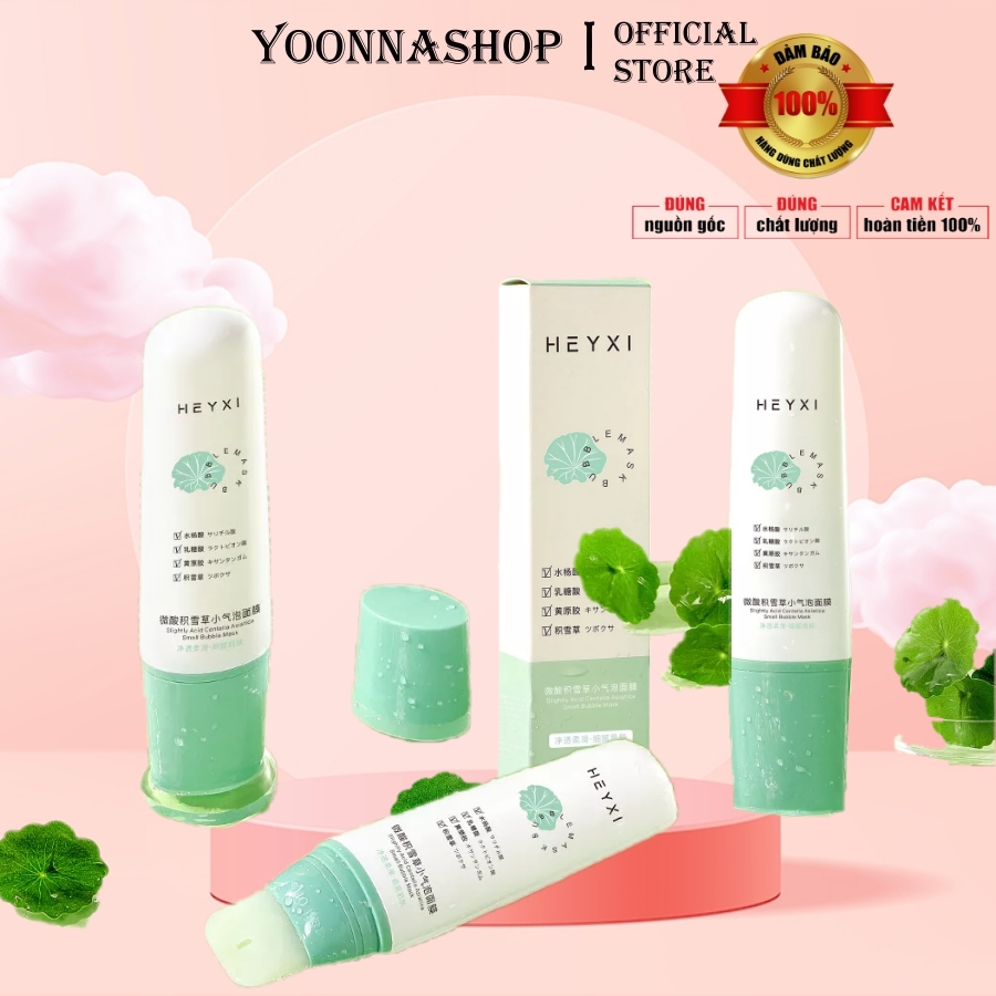 Mặt Nạ Thạch Sủi Bọt HEYXI 100g Sạch Sâu Mụn Đầu Đen Se Khít Lỗ Chân Lông Axit Centella Asiatica (HOT) A130