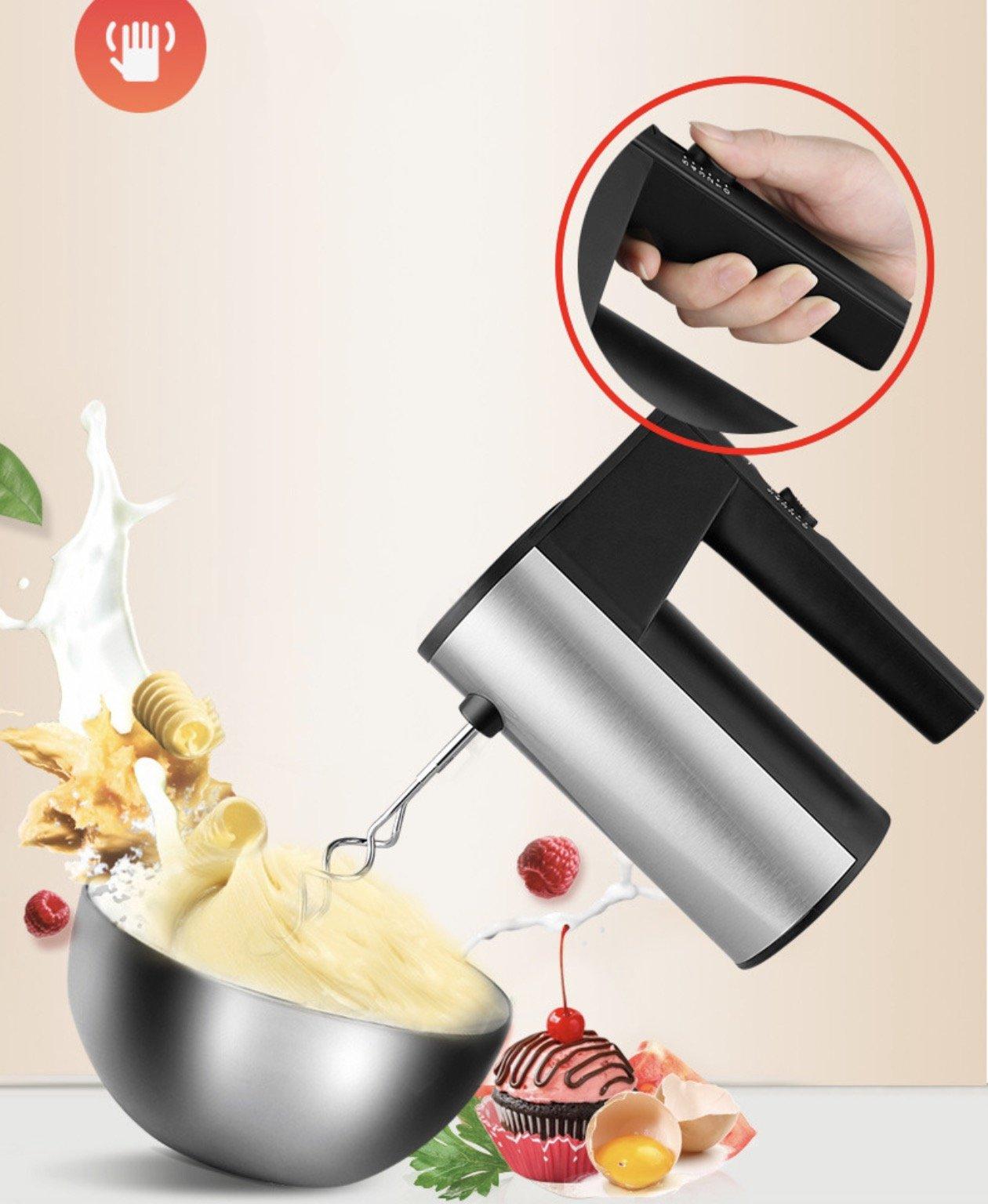 Máy đánh trứng nhào bột 5 tốc độ que nhào thép không gỉ bảo hành 1 năm