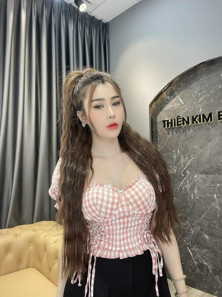 ÁO MOD NGỰC CARO, áo kiểu nữ, PHỤNG HOÀNG
