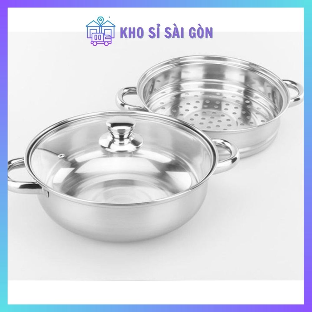 Nồi hấp 2 tầng inox xịn Tmark