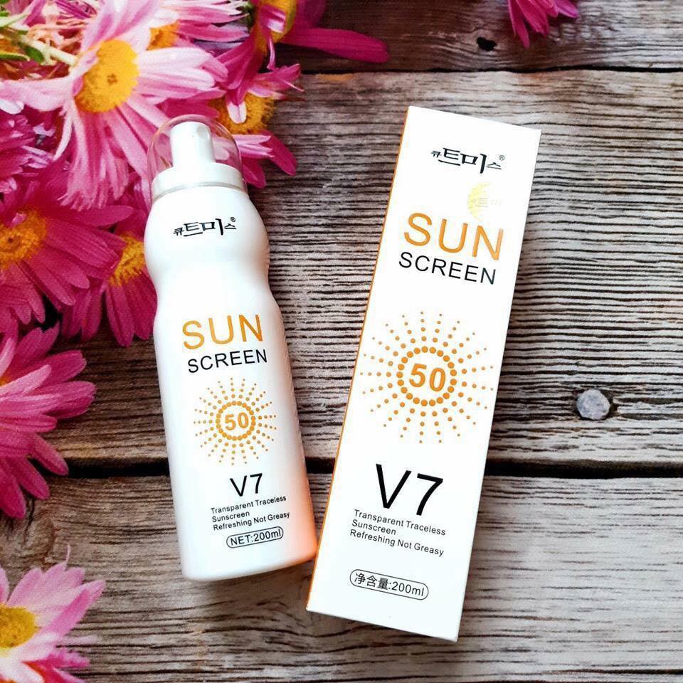 XỊT CHỐNG NẮNG SUN SCREEN V7 SPF50