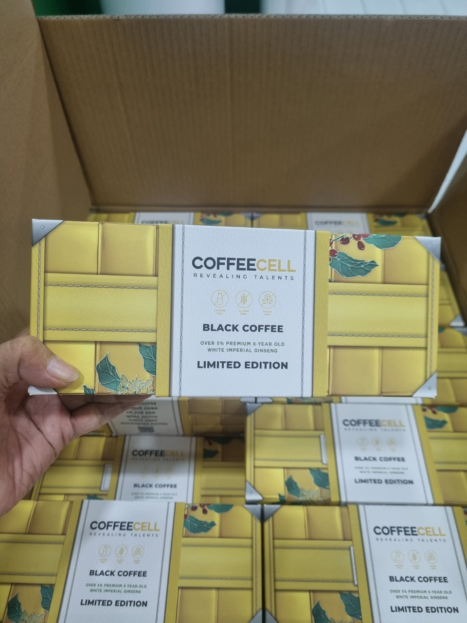 CoffeeCell(tăng thêm 5% NHÂN SÂM HOÀNG ĐẾ VỚI CAFE ĐEN)