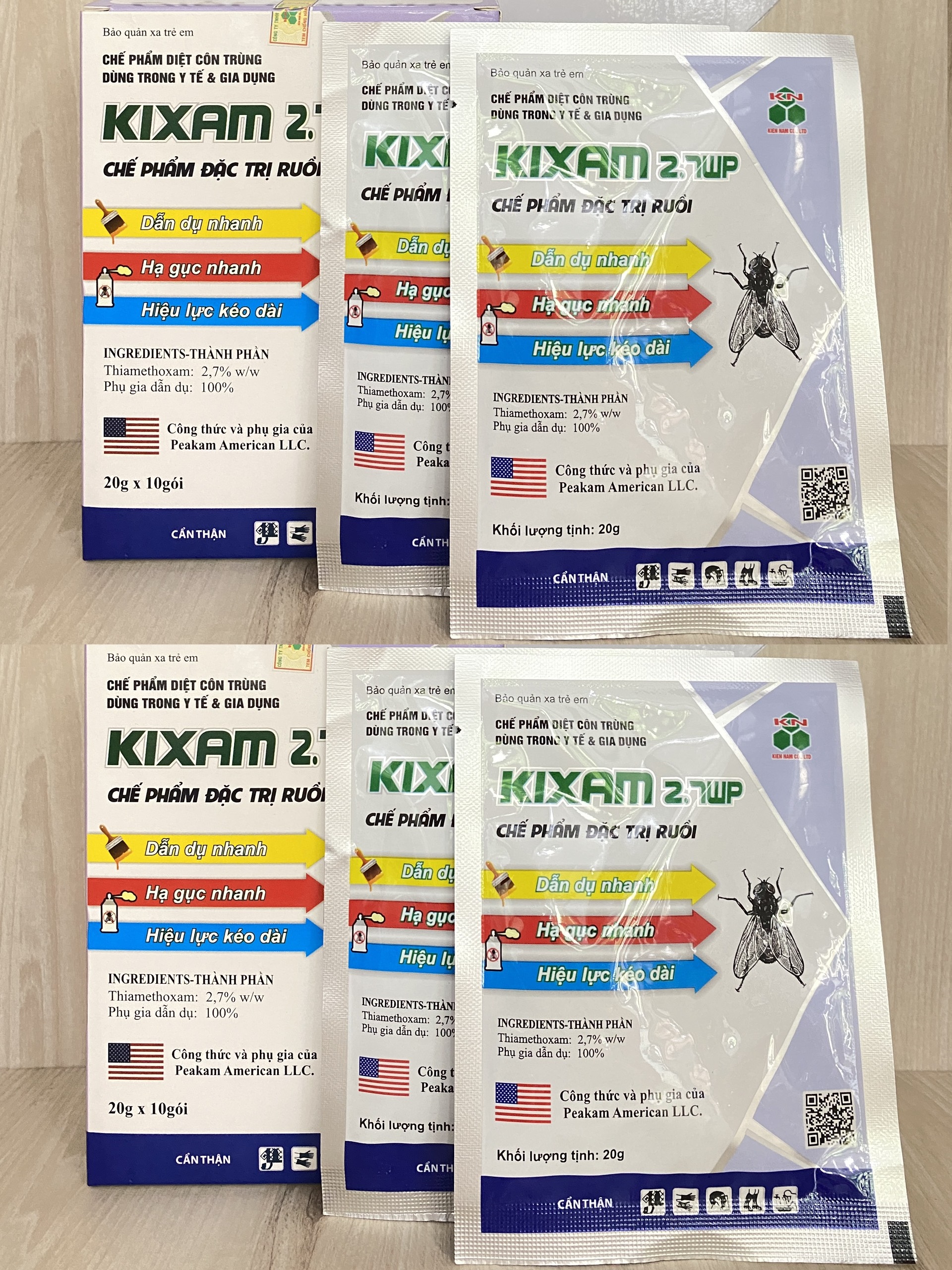 Thuốc diệt ruồi Kixam 2.7WP Gói 20g