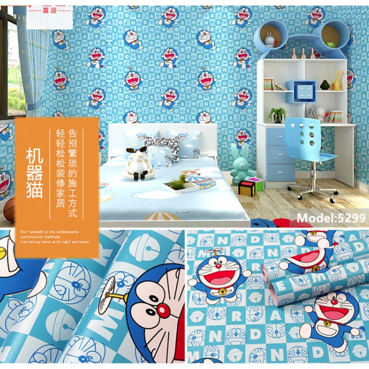 Giấy dán tường doremon 02 0.45*10m