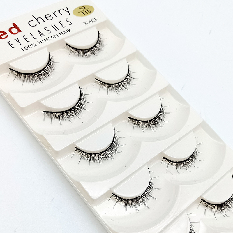 Hộp lông mi giả tự nhiên 5 cặp Red Cherry Eyelashes TI DO