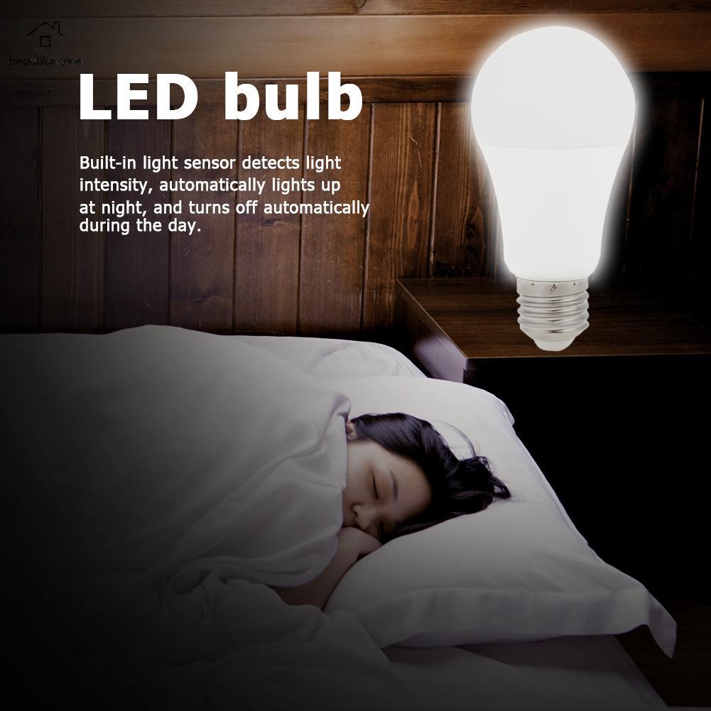 Room Daylight Sensor LED E27 Bulb Dusk to Dawn Light Smart Corridor Induction Bulbs