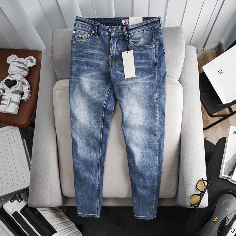 Quần jeans nam thời trang cao cấp co giãn dáng đứng xuất dư