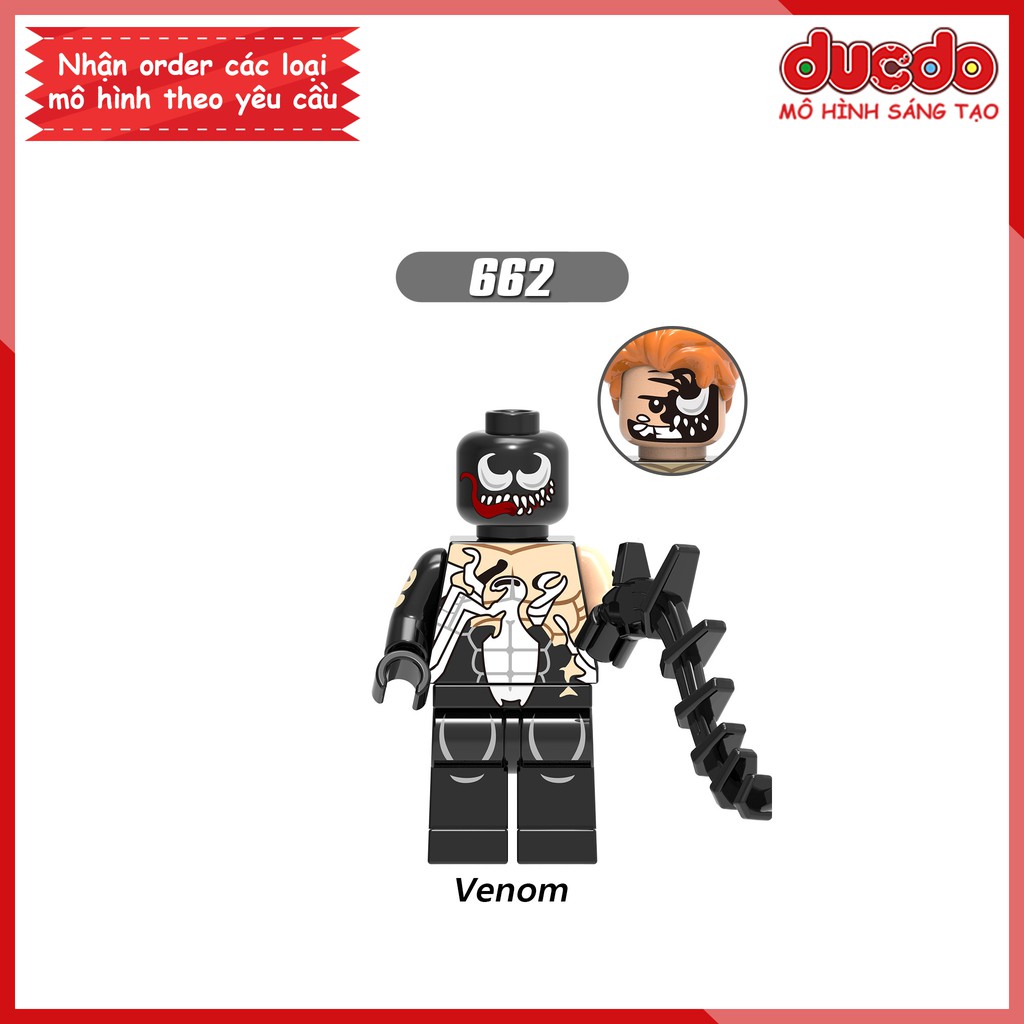 Minifigures Cranage, Domino, Spiderman, Venom, Deadpool, Cable, Warhead - Đồ chơi Lắp ghép Mini SuperHero XINH X016