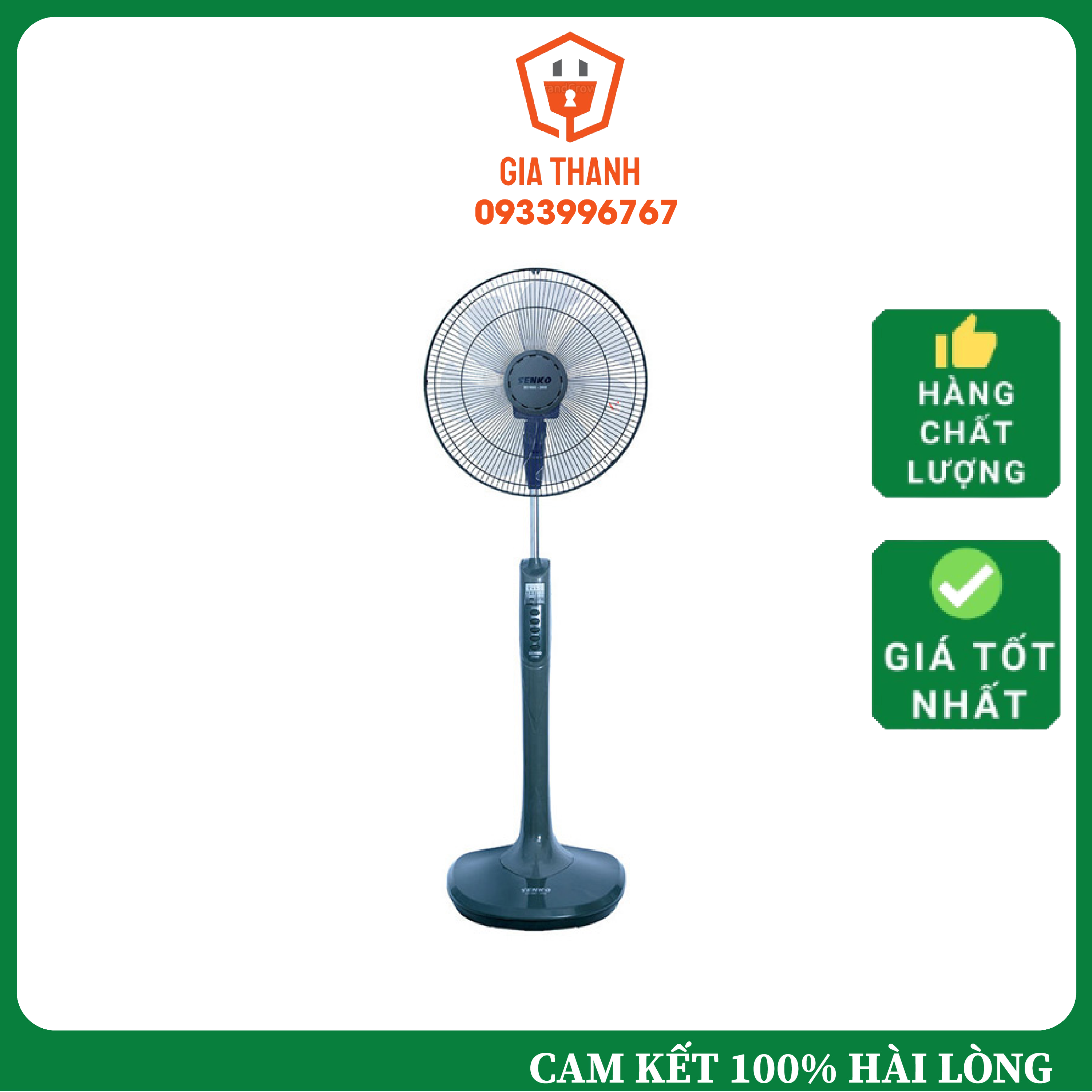 Quạt đứng điều khiển từ xa Senko DR1608