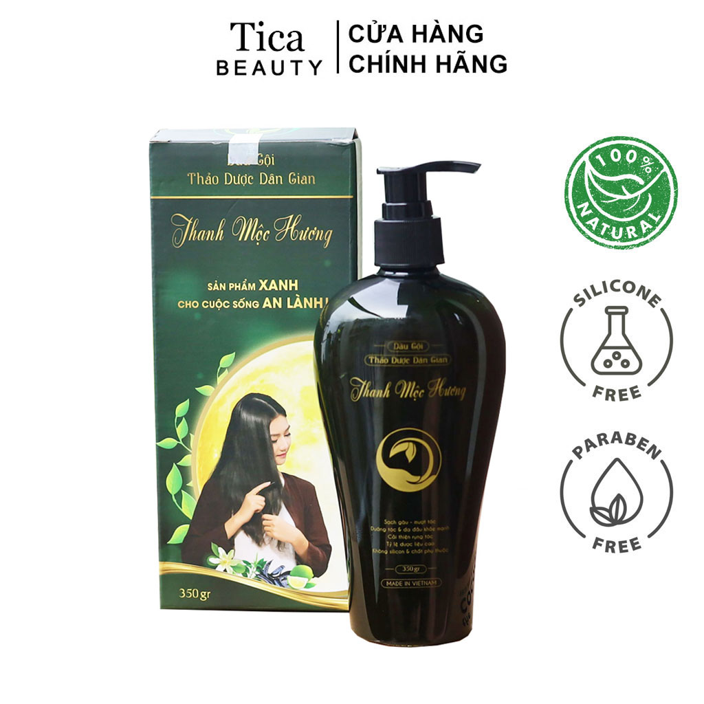 Dầu gội ngăn rụng tóc Thanh Mộc Hương không silicon 350ml hàng chính hãng