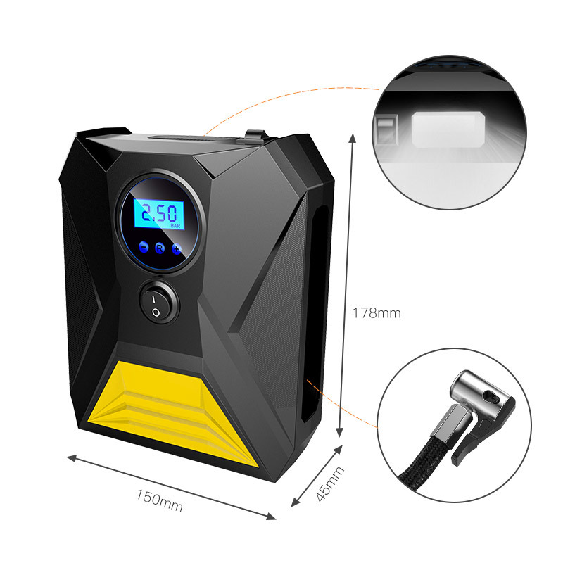 Máy bơm hơi cao cáp 12v Bơm lốp tự động mini đa năng