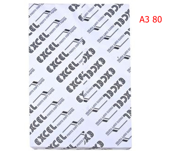 Giấy A3 Excel 80 gsm nhập khẩu Indonesia 450 TỜ