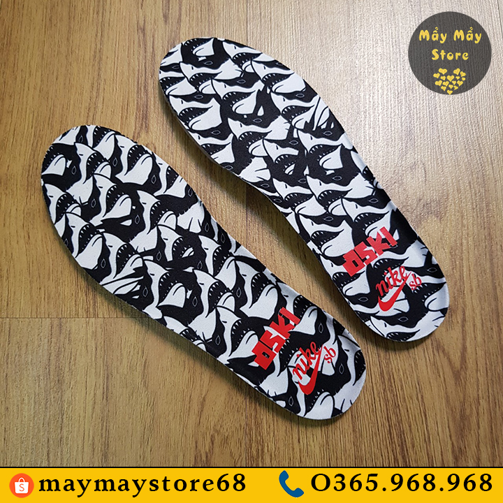 Lót Giày Nike Xịn Màu Đen / Trắng (Size: 43)