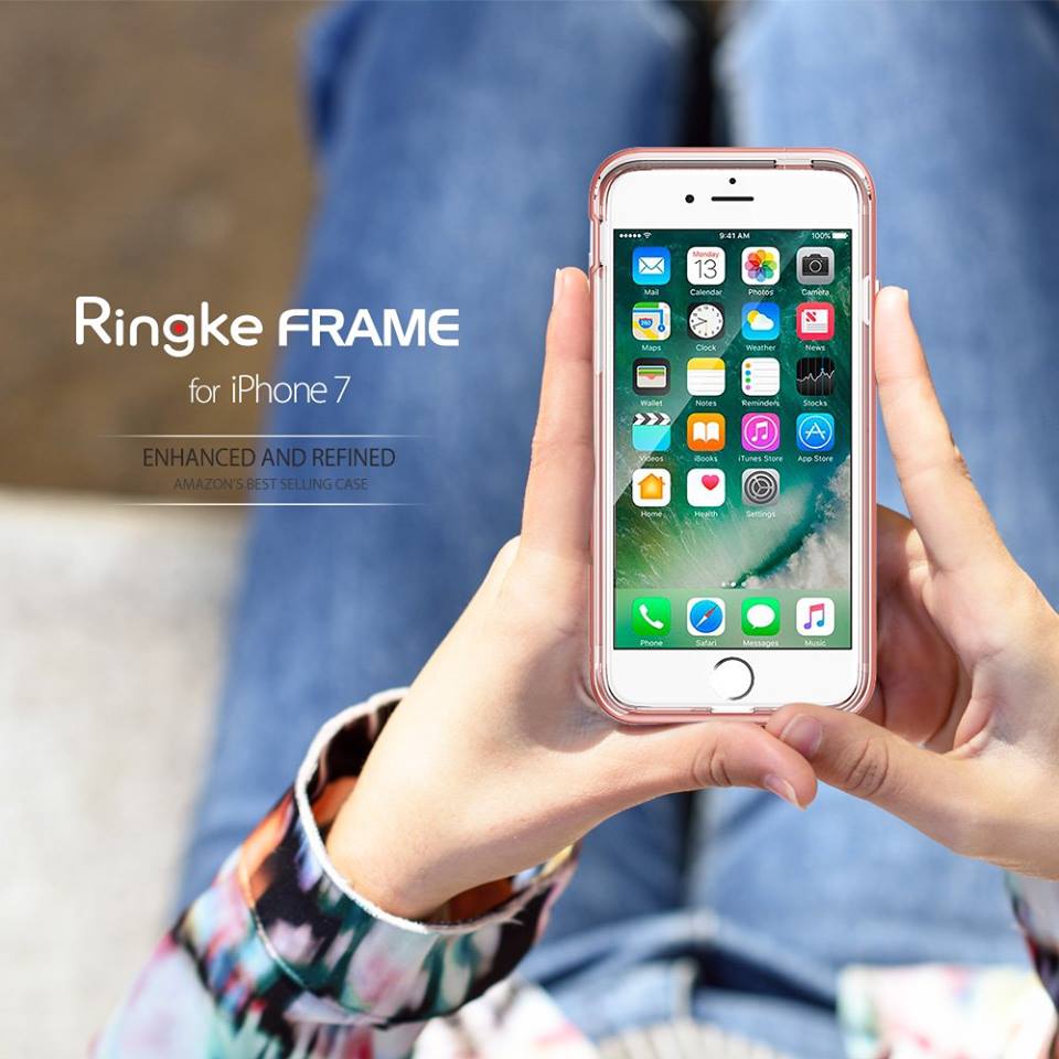 Ốp lưng Hàn Quốc Ringke Fusion Frame cho iPhone SE 2022 / SE 2020 / iPhone 8 / iPhone 7