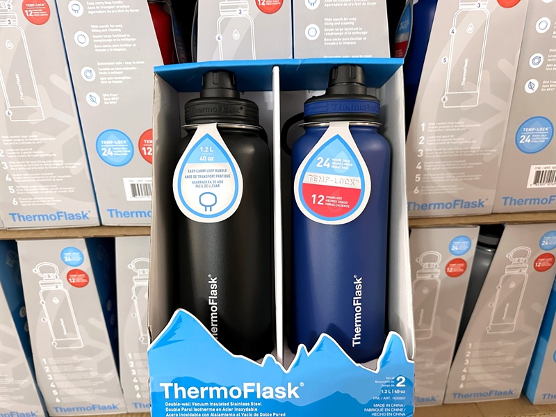 Set 2 bình giữ nhiệt thép không gỉ thermoflask 710ml x 2