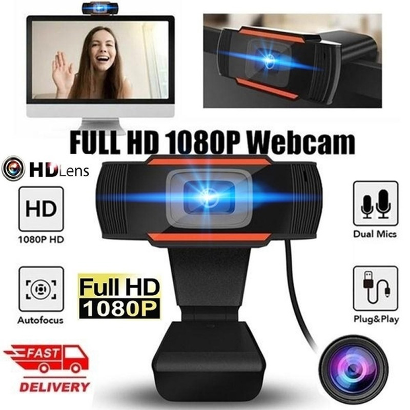 【Miễn phí Đồng hồ thạch anh】Webcam USB 2.0 480P Camera Web Cam 1080P độ cho máy tính xách tay PC