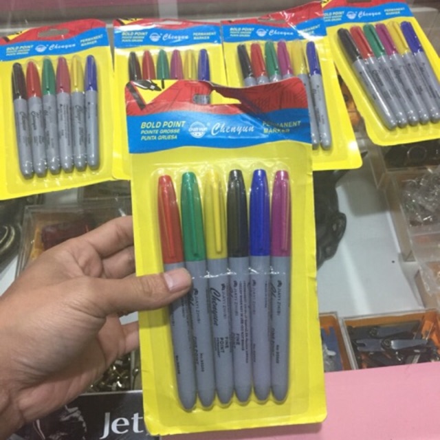 Set 6 bút vẽ định hình lên da nét to