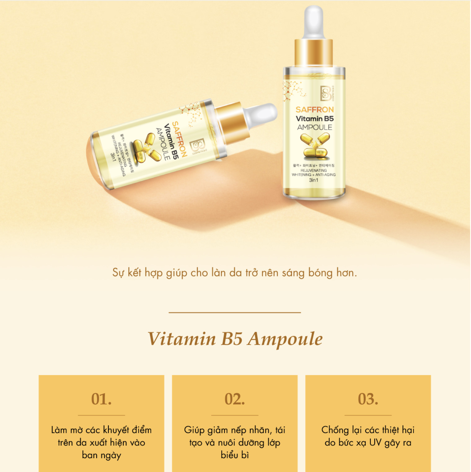 SERUM VITAMIN B5 SAFFRON - Hàng chính hãng