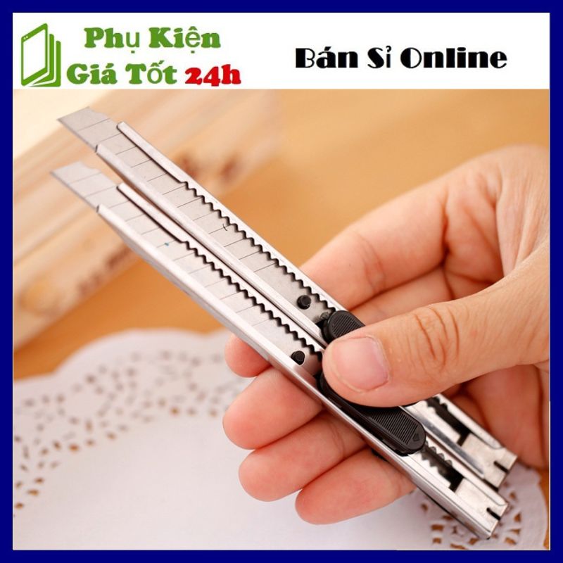 Dao rọc giấy mini nhỏ gọn - dao dọc giấy , cắt giấy văn phòng loại nhỏ vỏ thép siêu bền lưỡi dao sắc bén tiện lợi