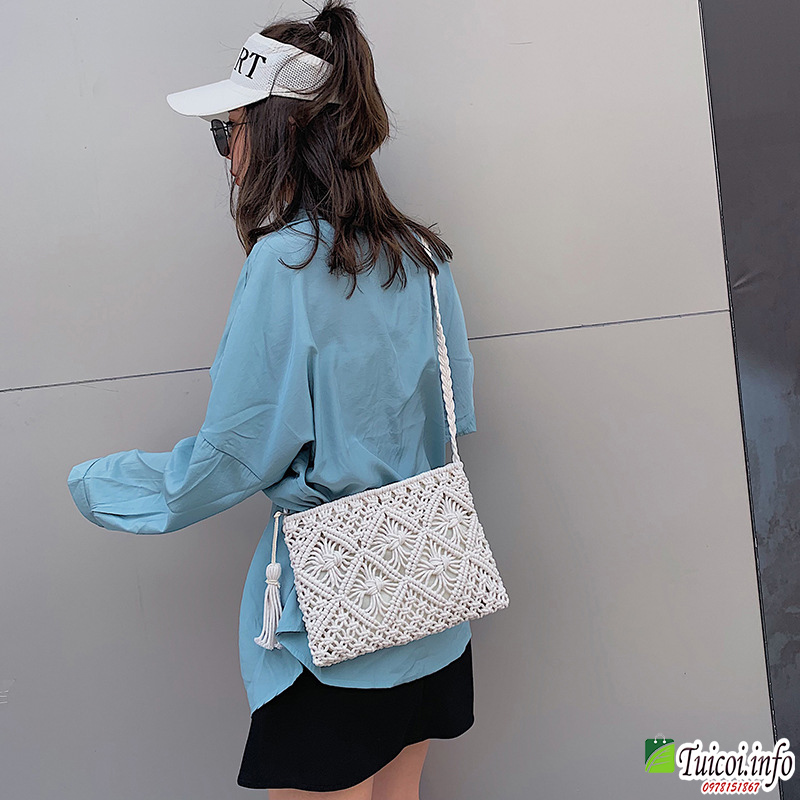 [Giá gốc tận xưởng] Túi len đeo chéo quai xách