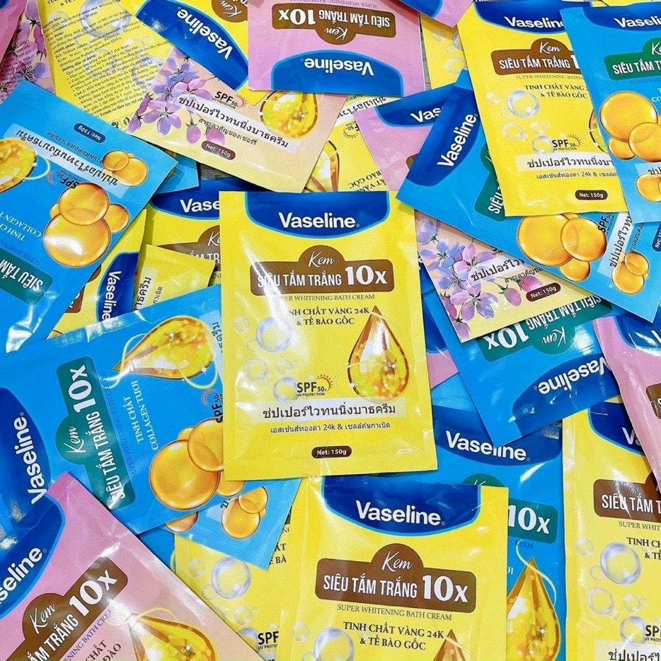 Siêu tắm trắng Vaseline 10x bao bật tone
